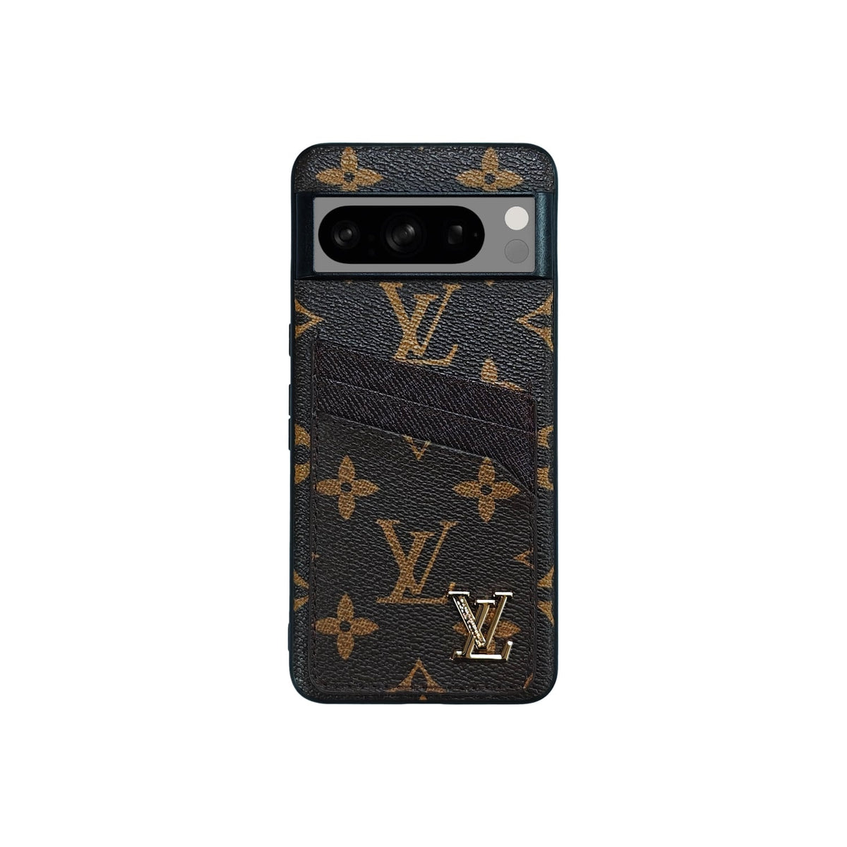 KARTENHALTER „LV BROWN“ MIT MONOGRAMM