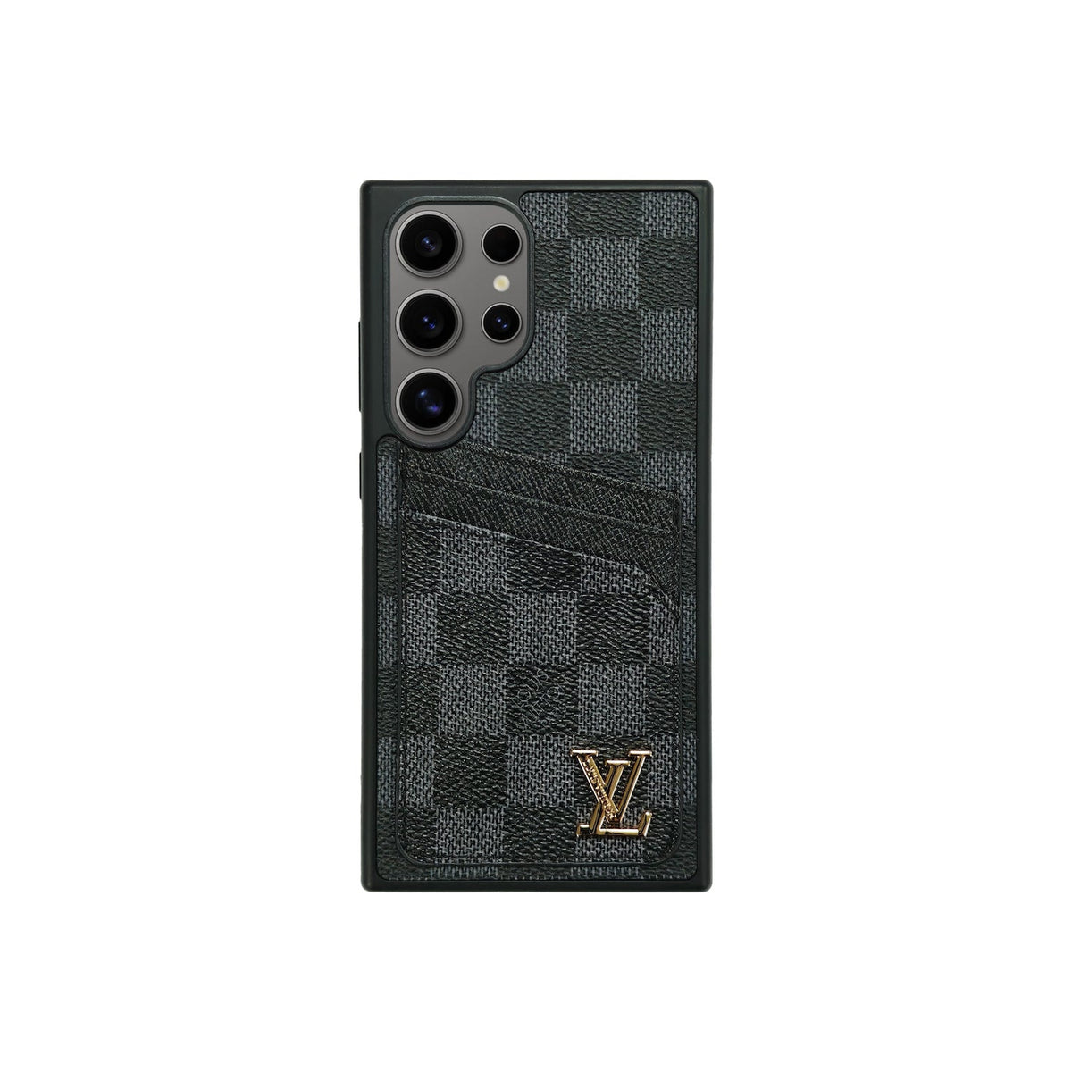 LV BLACK CLASSIC CARDHOLDER FULLY COVERED